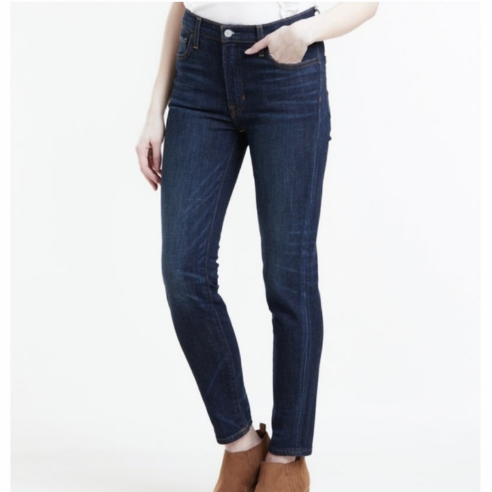 Frye Denim • Dark Blue • Mid-Rise Slim Fit
